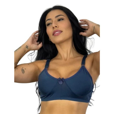 Sutiã Reforçado de Sustentação Básico Com Alça Larga