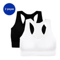 Kit 2 Top Academia Sutiã Esportivo Fitness Sustentação