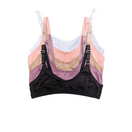 Kit 5 Sutiã Sem Bojo Reforçado Microfibra