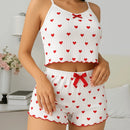 Conjuntinho Baby Dool Feminino Verão Sexy de Coração Pequeno