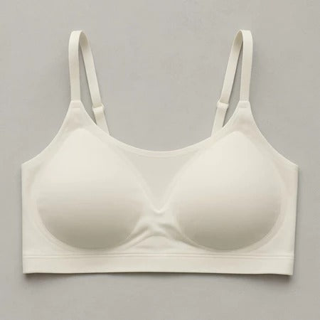 Kit Sutiã Poliamida Sem Costura Corte a Laser Com Bojo Removível e Alça Regulável - 3 Unidades