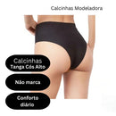 Kit 12 Calcinhas Tanga Cós Alto Sem Costura