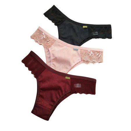 Kit com 10 unidades de Calcinha fio dental Levíssima Lingerie