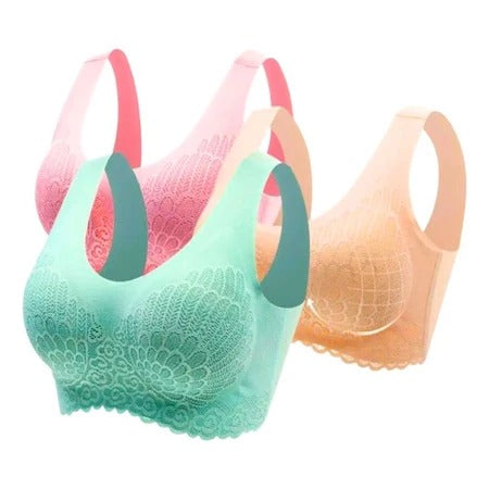 Sutiã 5d Sem Costura Renda Premium