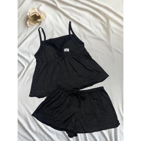 Pijama Feminino Baby Doll Suede Com Busto Alcinha Malha Fria