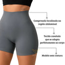 Shorts Fitness Canelado Academia Zero Transparencia