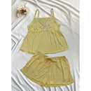 Pijama Feminino Baby Doll Suede Com Busto Alcinha Malha Fria