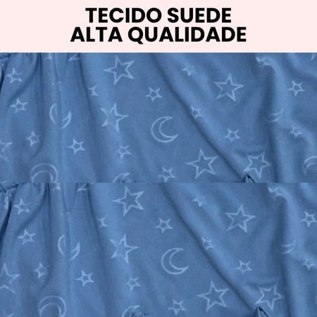 Pijama Feminino Baby Doll Suede Com Busto Alcinha Malha Fria
